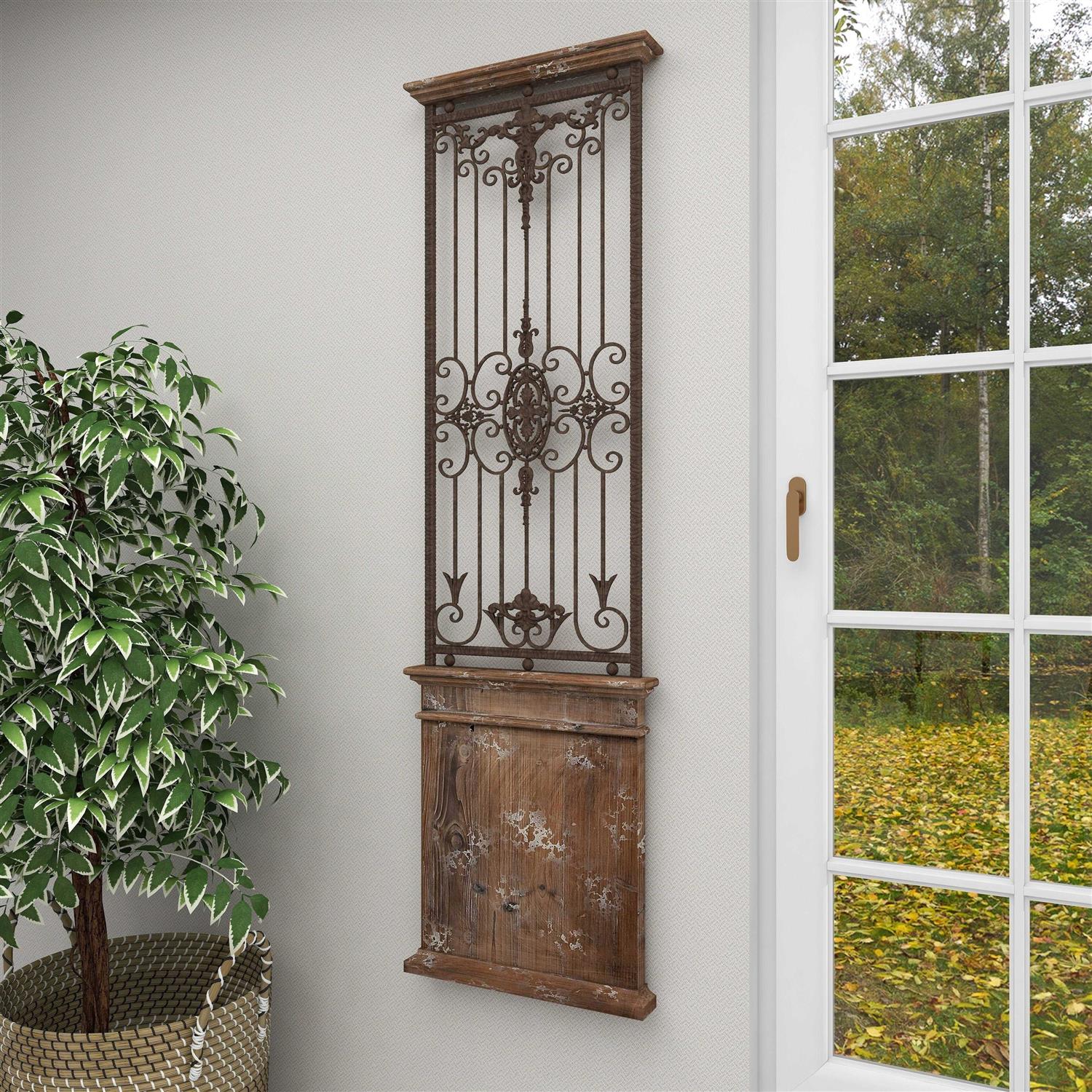 Monroe 5-ft H x 8-ft W White Steel Fence Panel - Inhomebuy