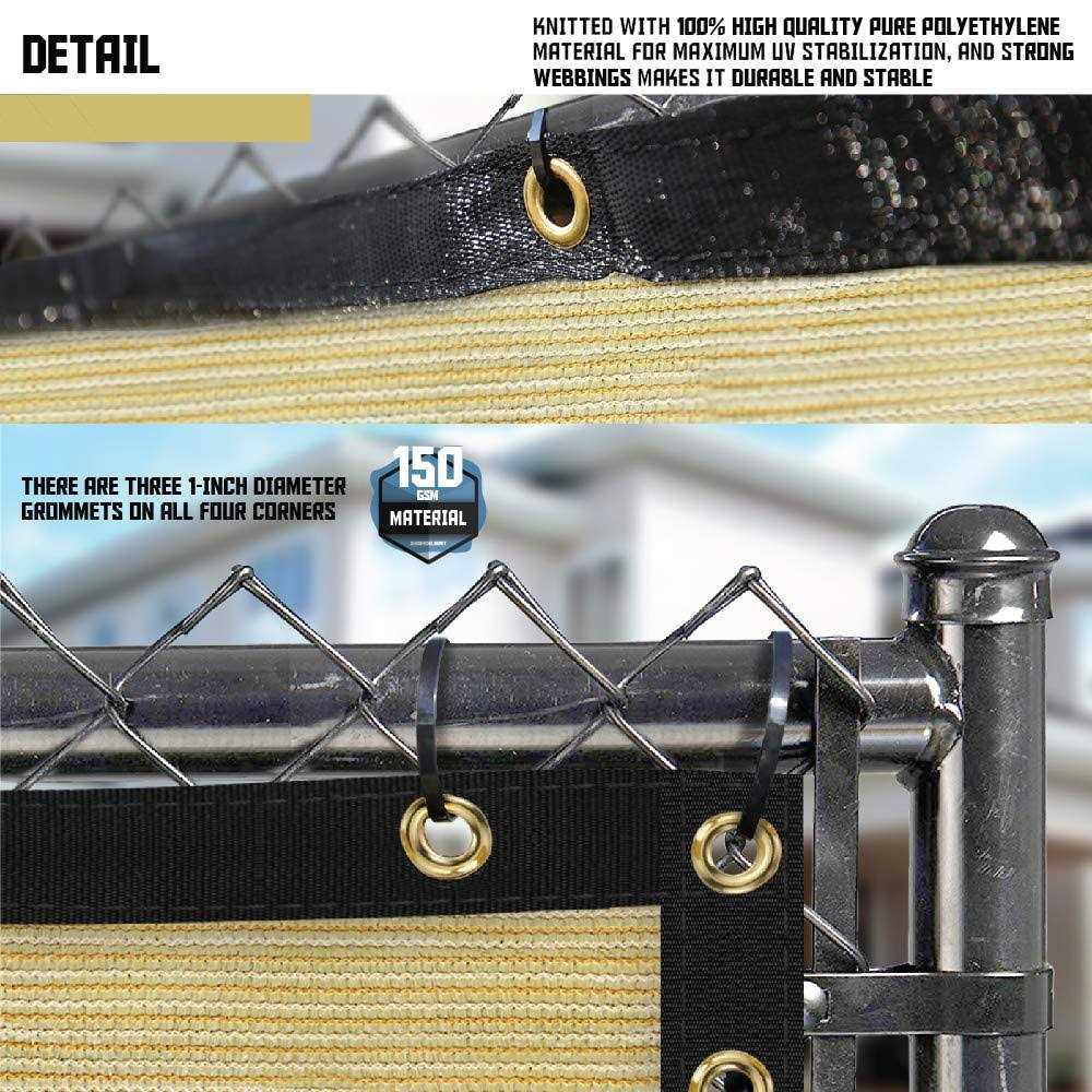 Tang Sunshades Depot Fence Privacy Screen Heavy Duty Commercial Windscreen Residential Fence Netting Fence Cover - Inhomebuy