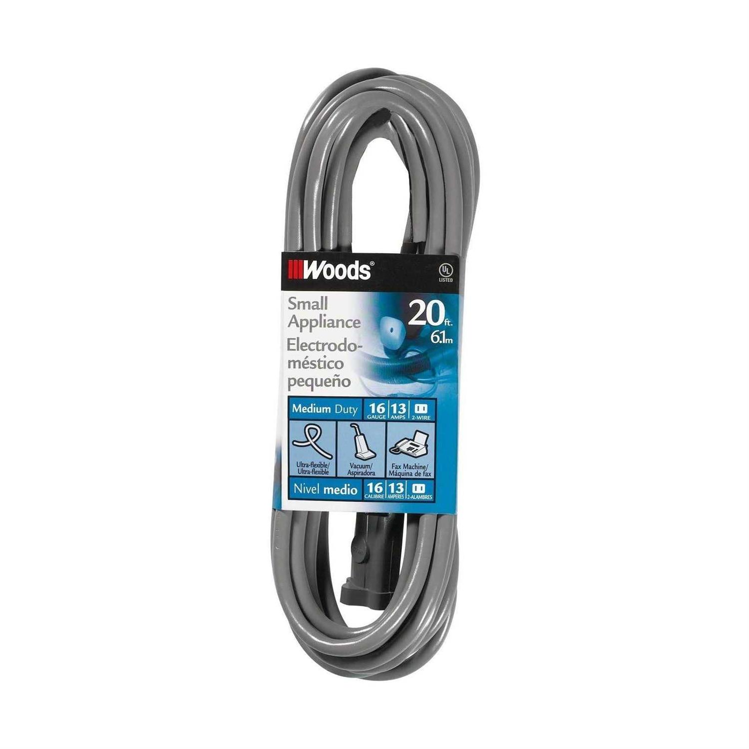Woods 990547 16/2 SVT Small Appliance Extension Cord - Inhomebuy