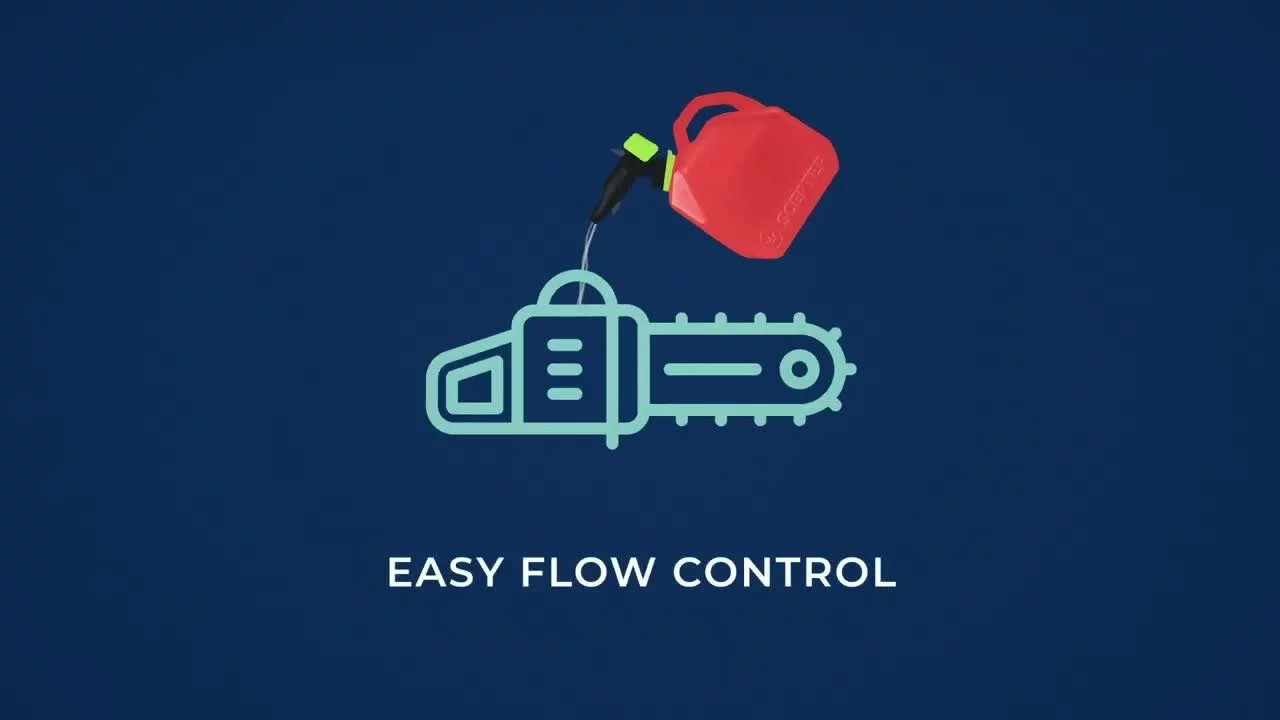 Scepter 1 Gallon SmartControl Gas Can, FR1G102, Red Fuel Container - Inhomebuy