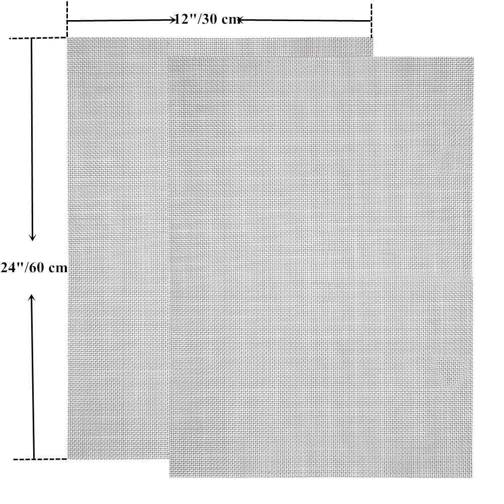 TIMESETL 304 Stainless Steel Woven Wire 5 Mesh - Inhomebuy
