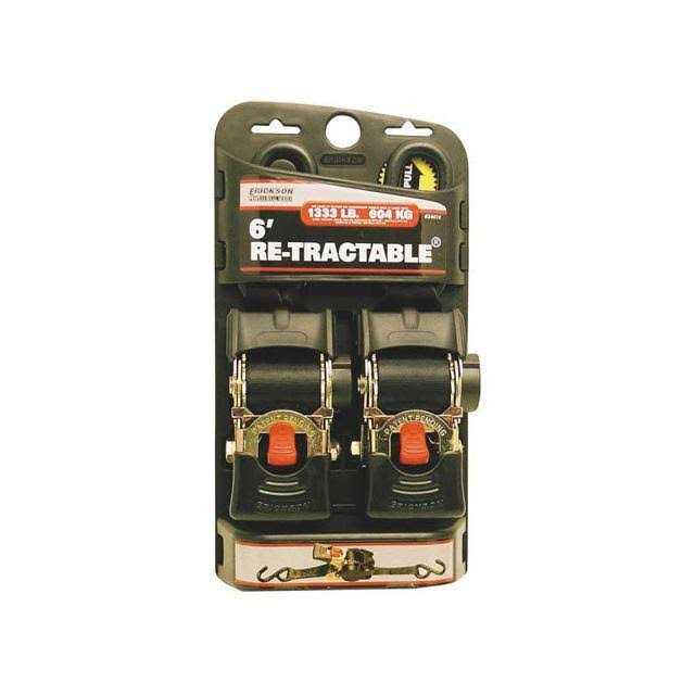 Erickson Retractable Ratchet Tie-Down Straps - Inhomebuy