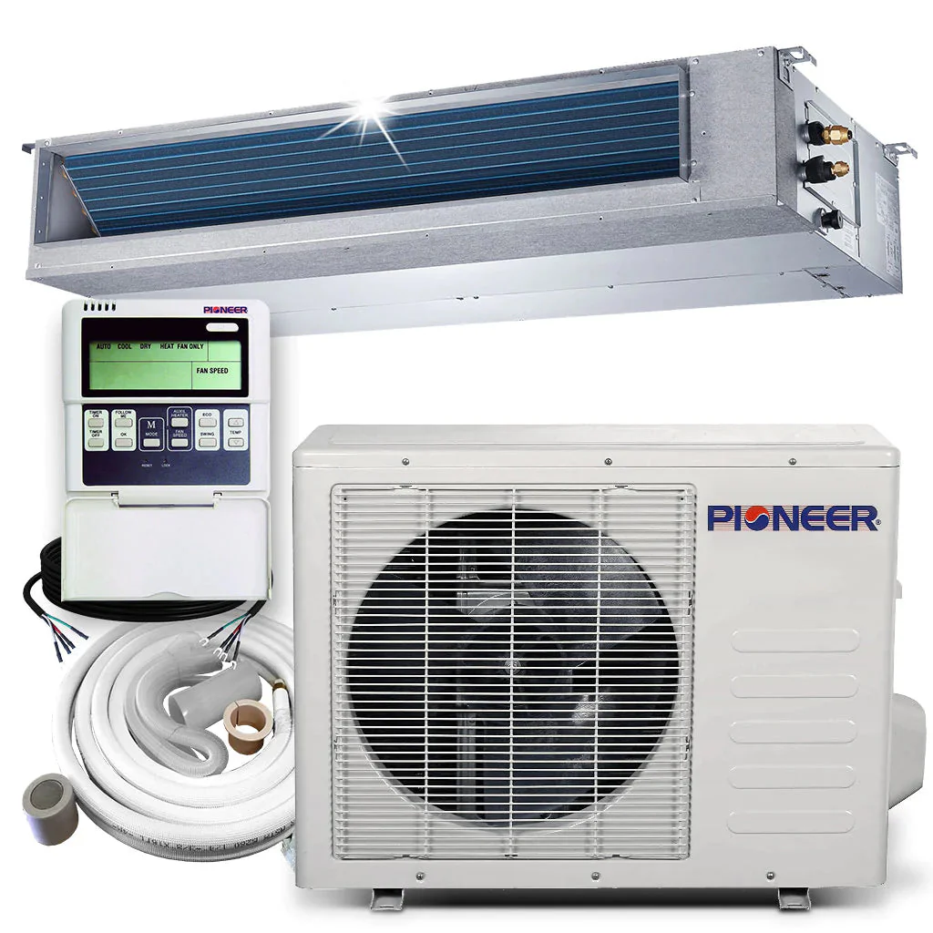 Pioneer® 12,000 BTU 21.5 SEER Ceiling Concealed Ducted Mini-Split, RYB012GMFILDAD-25 - Inhomebuy