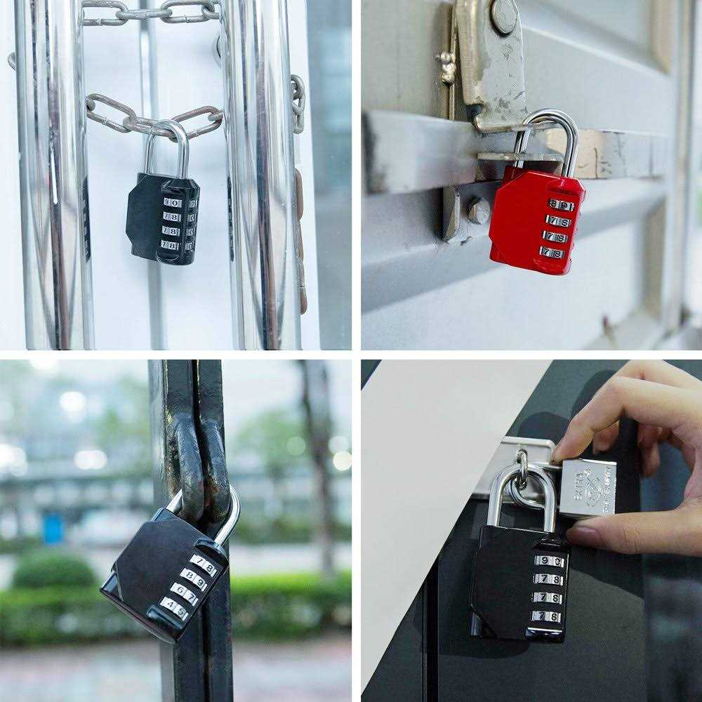ZHEGE Combination Lock 2 Pack 4 Digit Padlock for School Gym - Inhomebuy