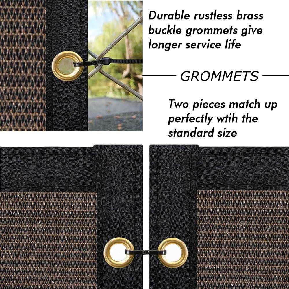 Upgrade Privacy Screen Fence Commercial Shade Cover with Brass Grommets Heavy Duty Perfect for Outdoor Back Yard - Inhomebuy