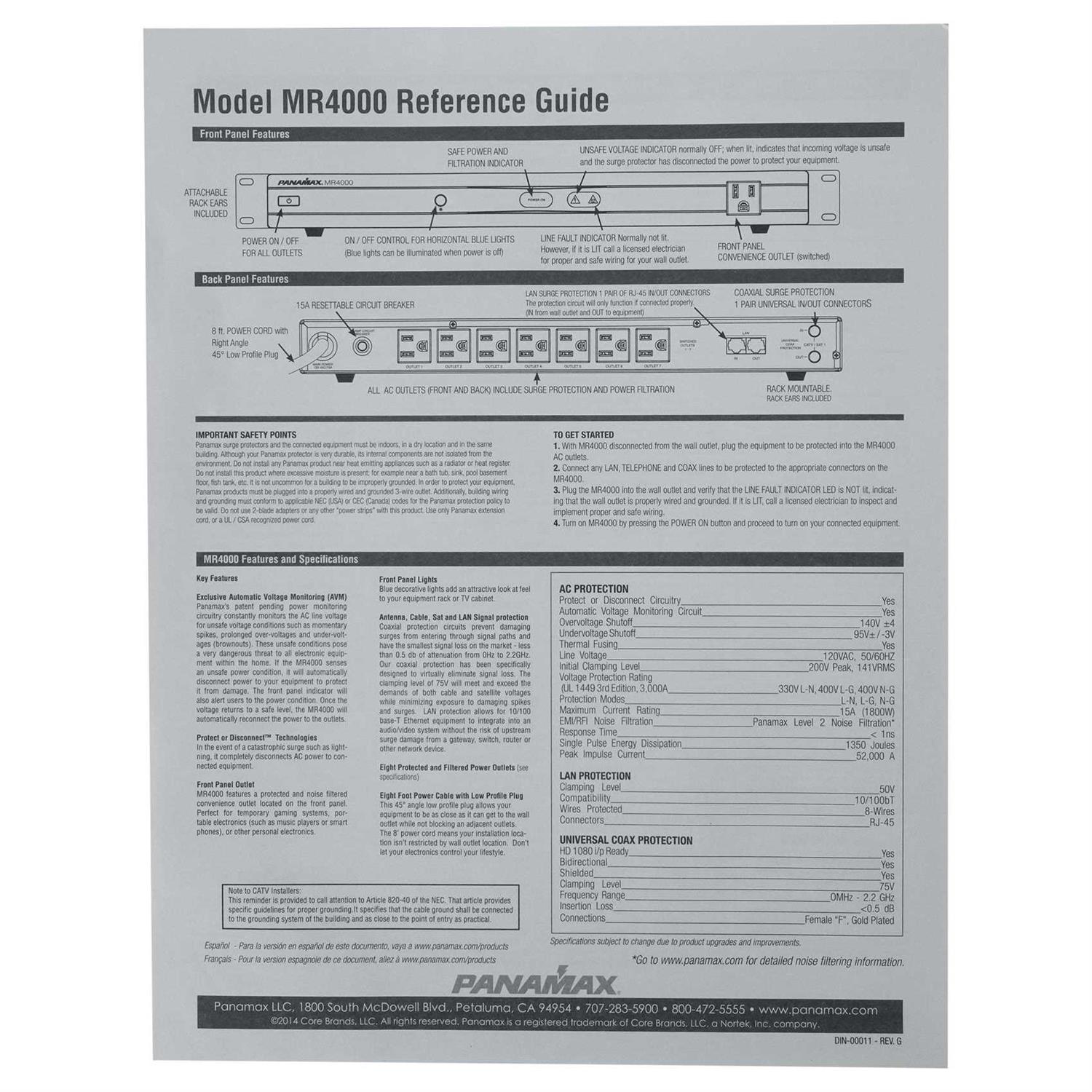 Panamax M5300-PM Power Conditioner - Inhomebuy