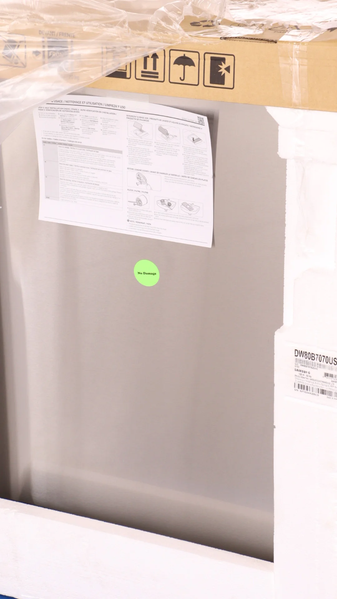 SAMSUNG 24 IN. DISHWASHER WITH STORMWASH - DW80B7070US/AC - Inhomebuy