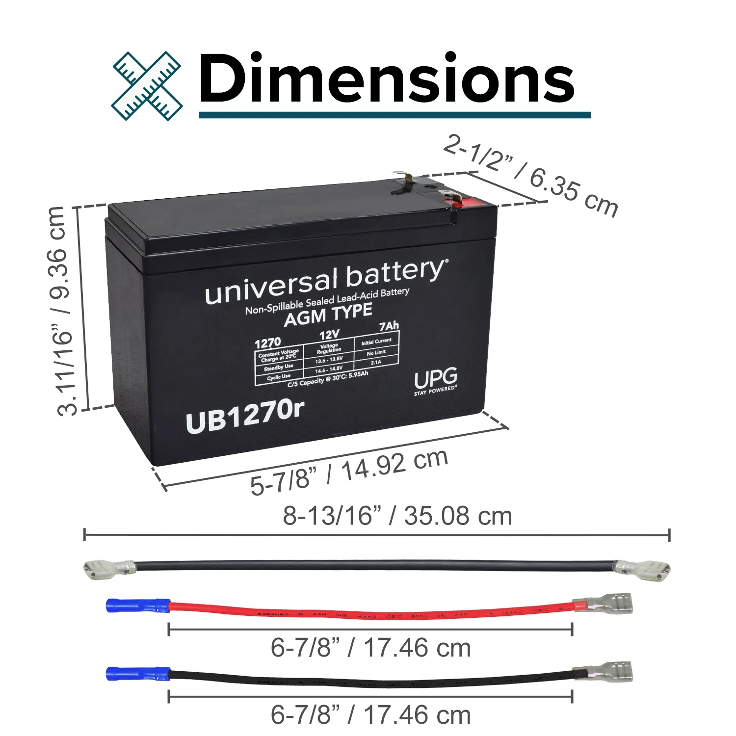 AlveyTech 24 Volt 7 Ah Battery Pack Compatible With the Realtree 24 Volt UTV Powered Ride-On (Two 12 Volt Batteries) - Inhomebuy
