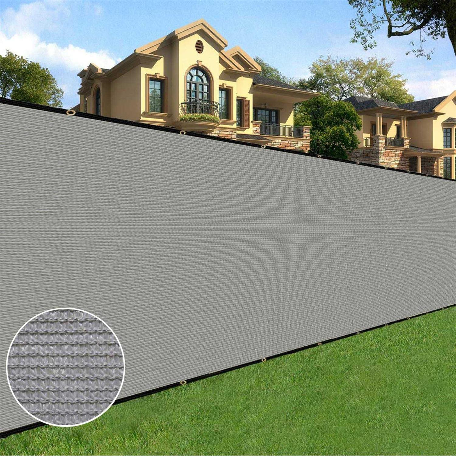 Sunnyglade 6 feet x 50 feet Privacy Screen Fence Heavy Duty Fencing Mesh Shade Net Cover for Wall Garden Yard Backyard - Inhomebuy