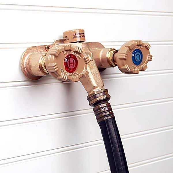 Woodford Horizontal Freezeless Hot Cold Wall Faucet - Inhomebuy