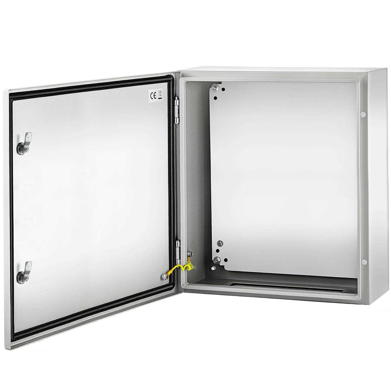 VEVOR NEMA Steel Enclosure 12 x 12 x 6” NEMA 4X Steel Electrical Box IP66 Waterproof & Dustproof Outdoor/Indoor Electrical Junction Box DQXJSTCFS30X30X15V0 - Inhomebuy