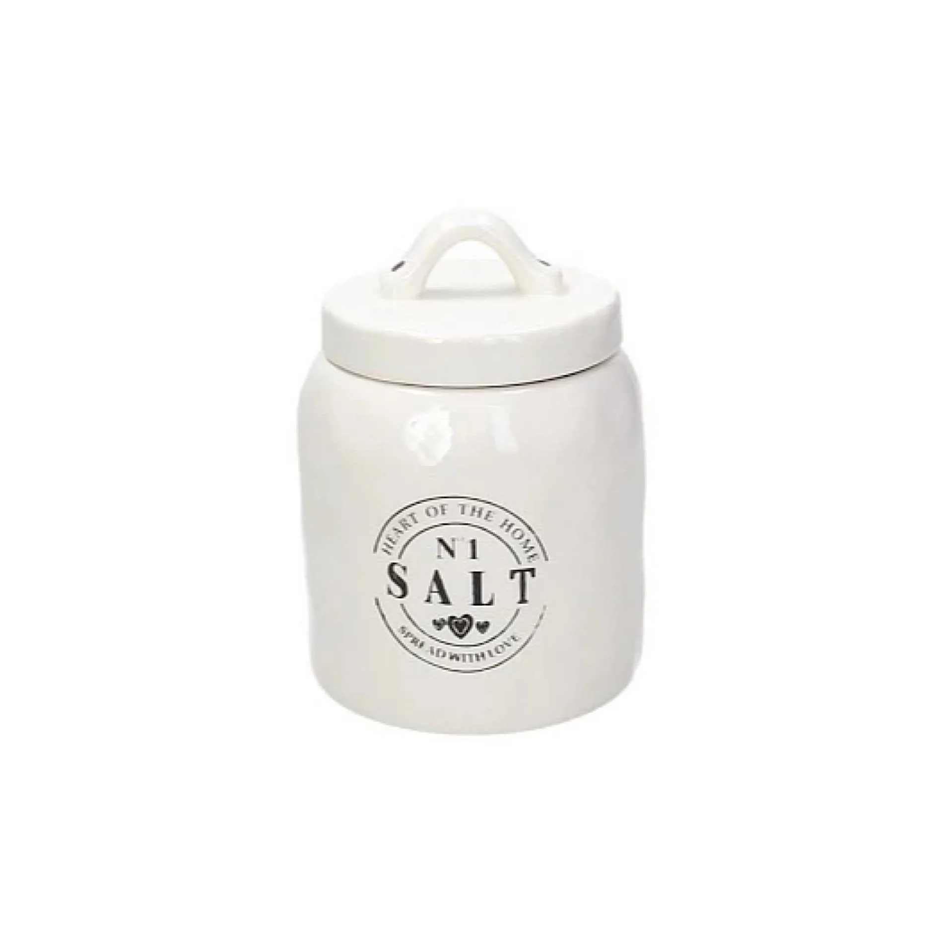 Salt Jar With Lid 11x16cm Dolce Country’s - Inhomebuy