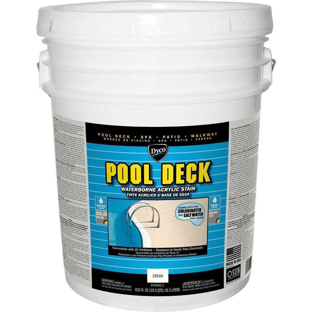 Dyco Paints Pool Deck Low Sheen Waterborne Acrylic Stain - Inhomebuy