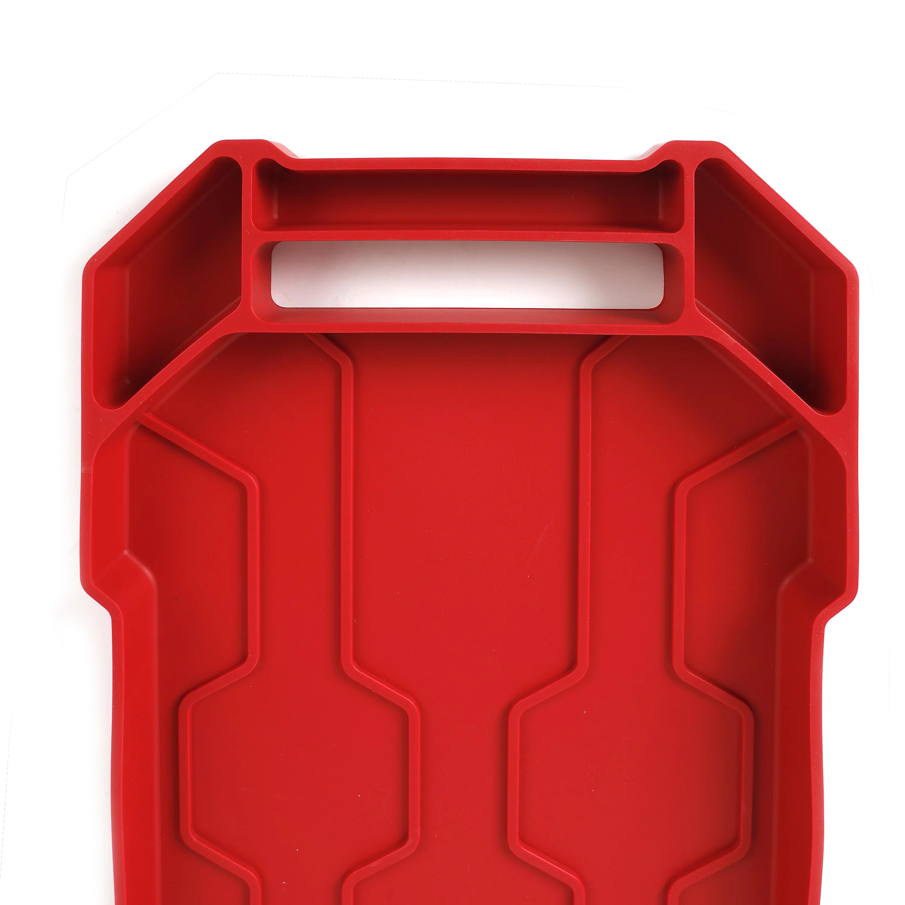 Hyper Tough 3-Piece Silicone Tool Organizer Tray, Flexible, Red, Automotive Use, New - Inhomebuy