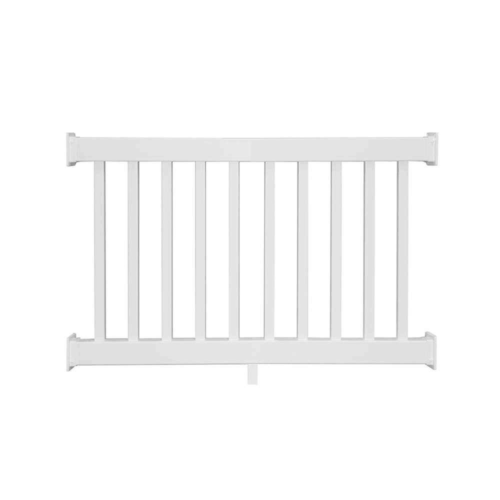 Weatherables 3.5 ft. H x White Vinyl Railing Kit - Inhomebuy