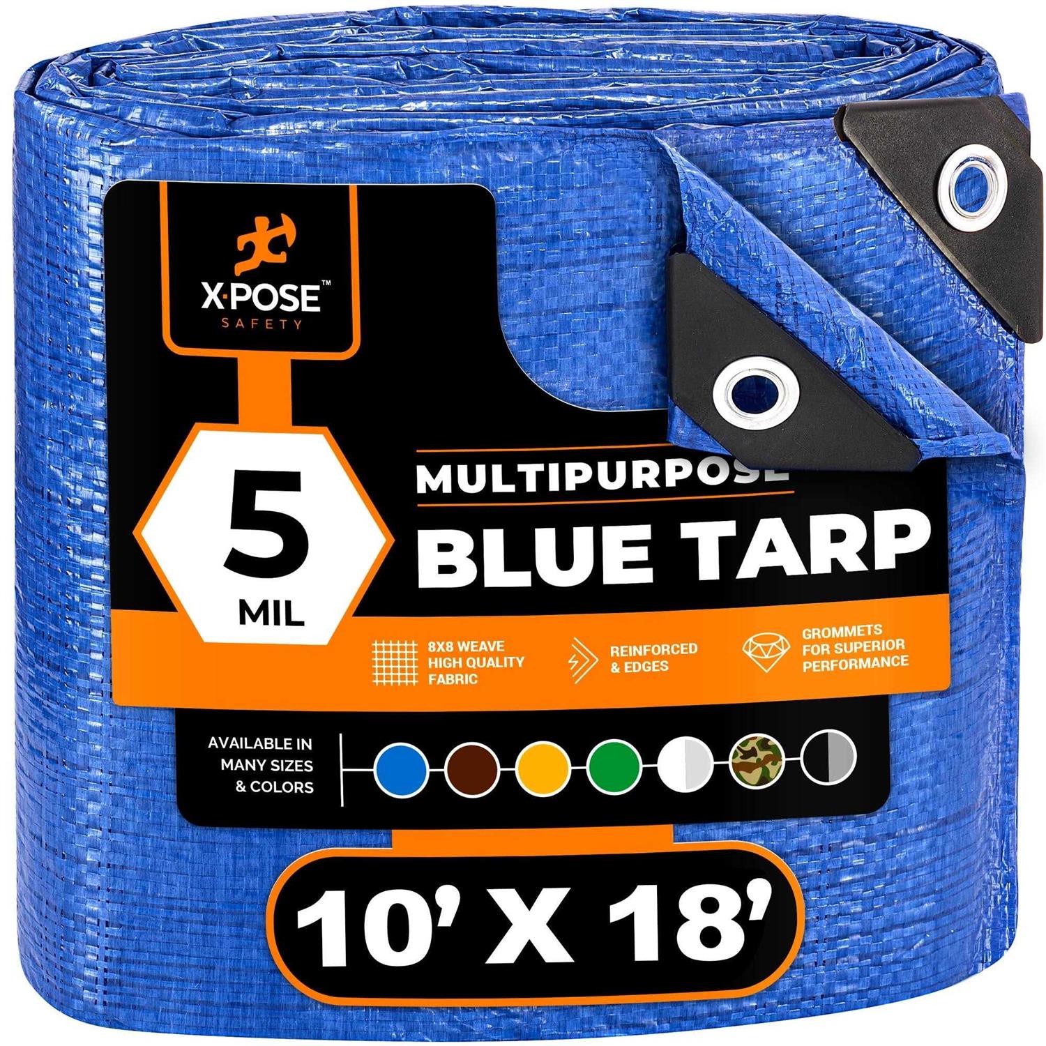 Xpose Safety Poly Tarp Multipurpose Protective Cover - Inhomebuy
