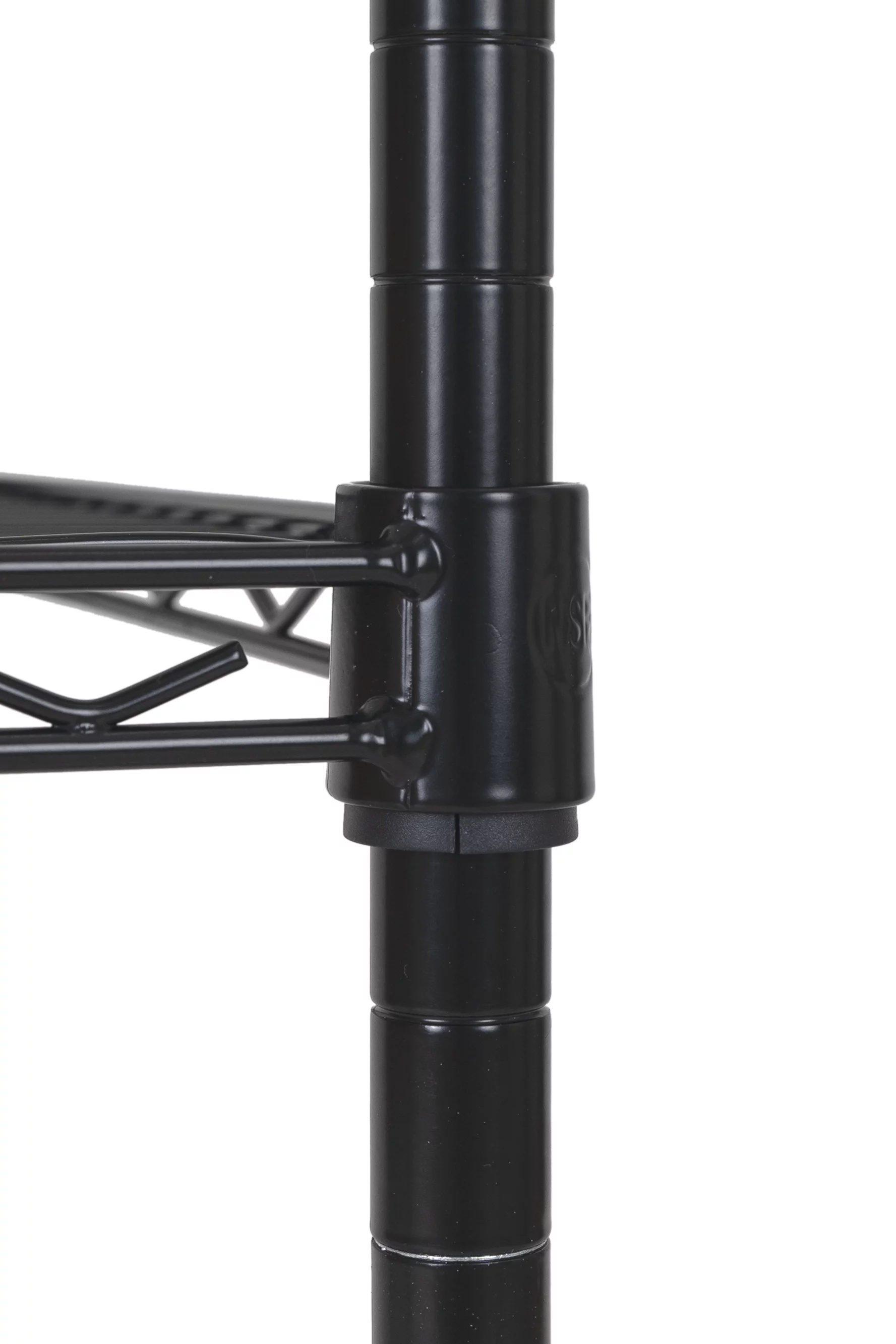 Hyper Tough 3-Tier Multipurpose Wire Shelving Rack, Black Color,750lbs Load Capacity, for Adult - Inhomebuy