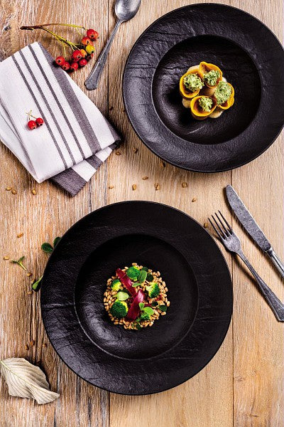 Gourmet Soup Plate 15cm Vulcania Black - Inhomebuy
