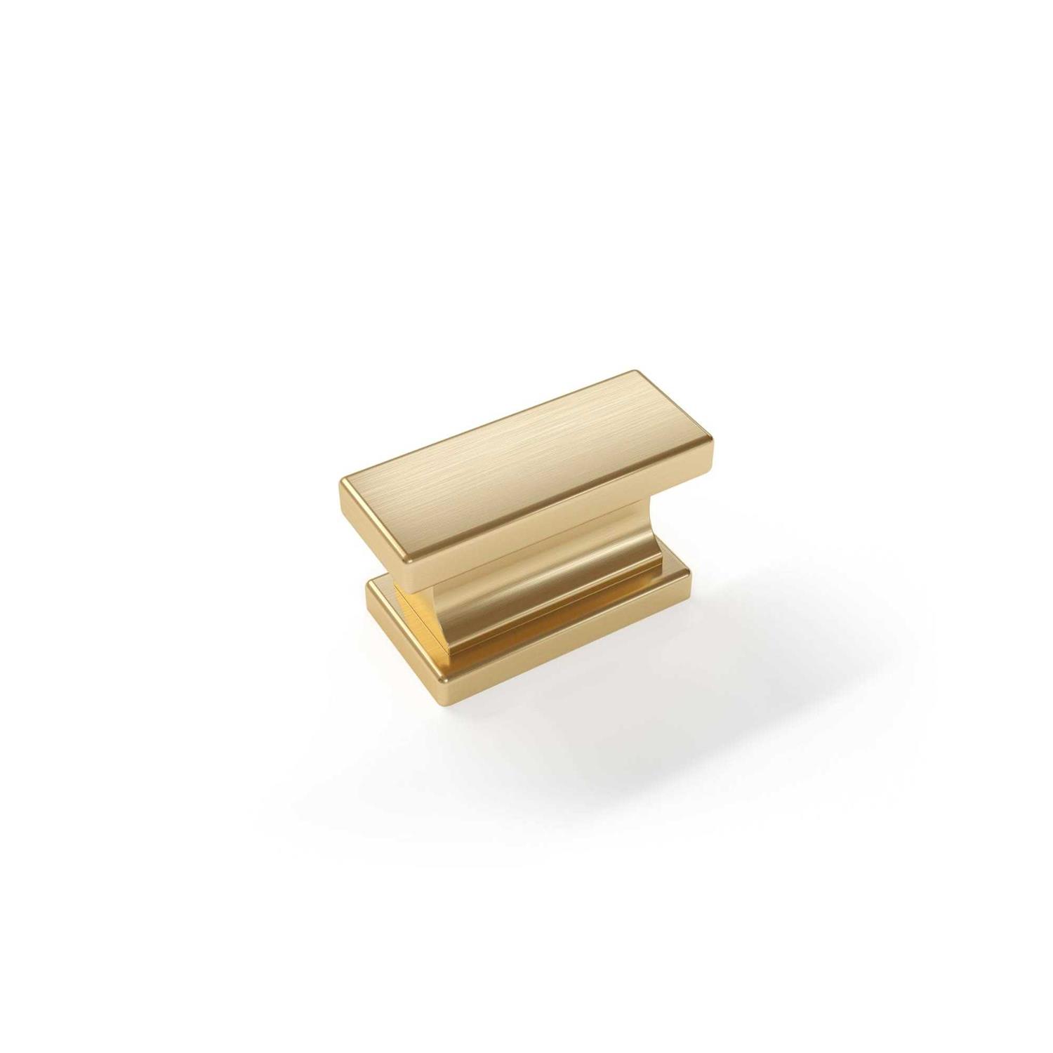 NewAge Products Home Cabinet Brushed Nickel Contemporary Square Knob - Inhomebuy