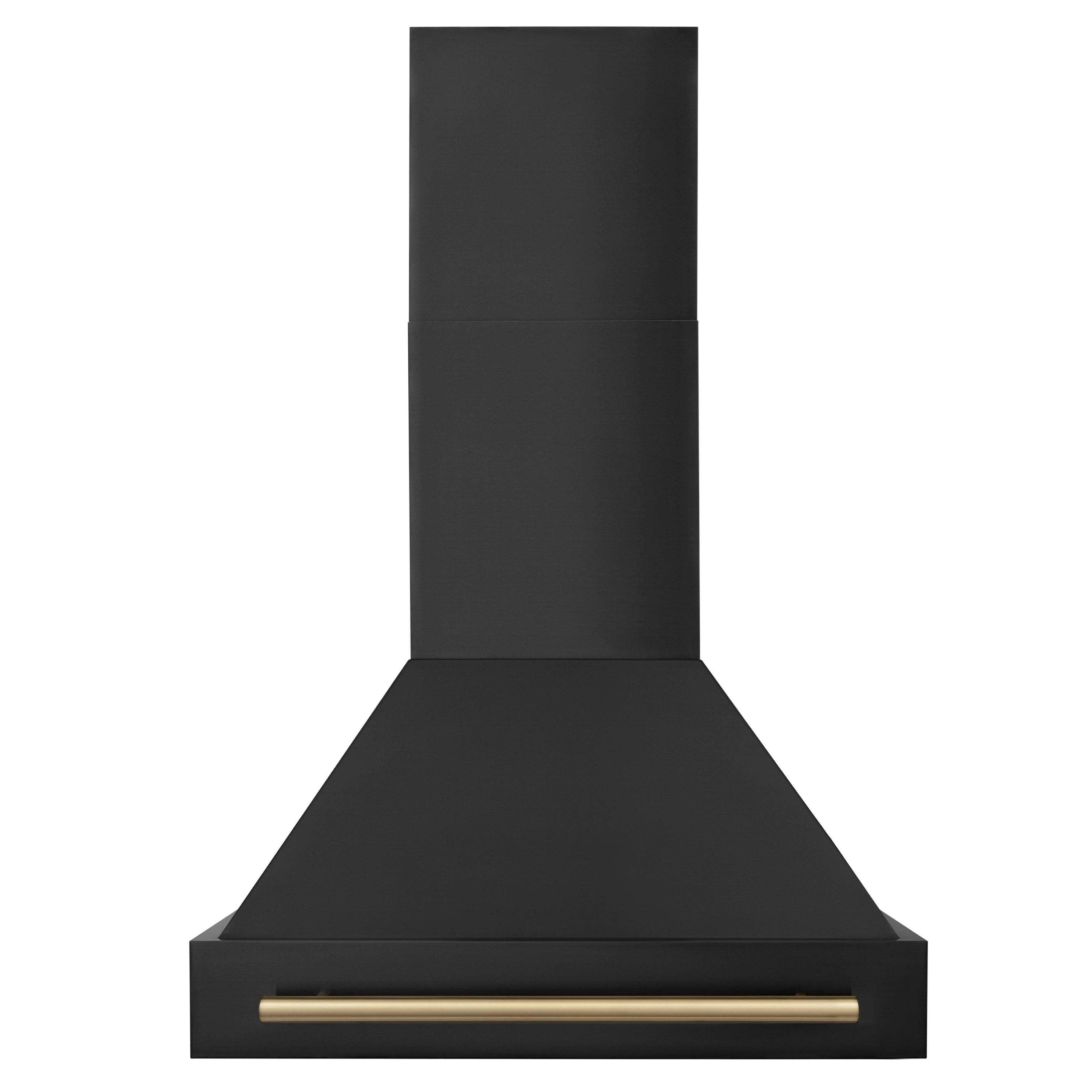 ZLINE 30 in. Autograph Edition in Black Stainless Steel Range Hood with Champagne Bronze Handle, BS655Z-30-CB - Inhomebuy