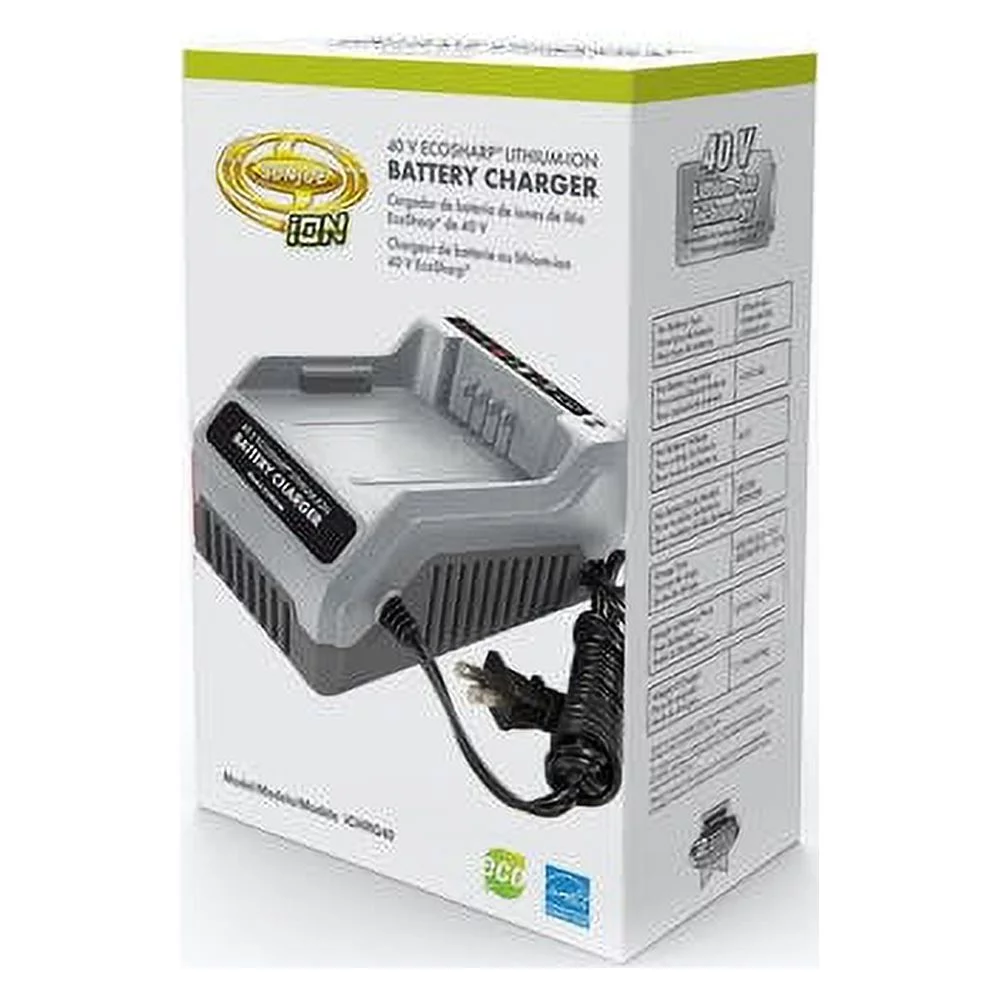 Snow Joe + Sun Joe 40-Volt Certified Authentic Lithium-ion Battery Charger - Inhomebuy