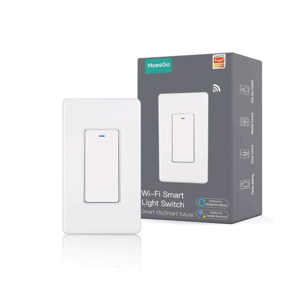 MoesGo WiFi Wall Push Button Smart Light Switch,Multi-Control 2.4GHz WiFi Light Switches - Inhomebuy