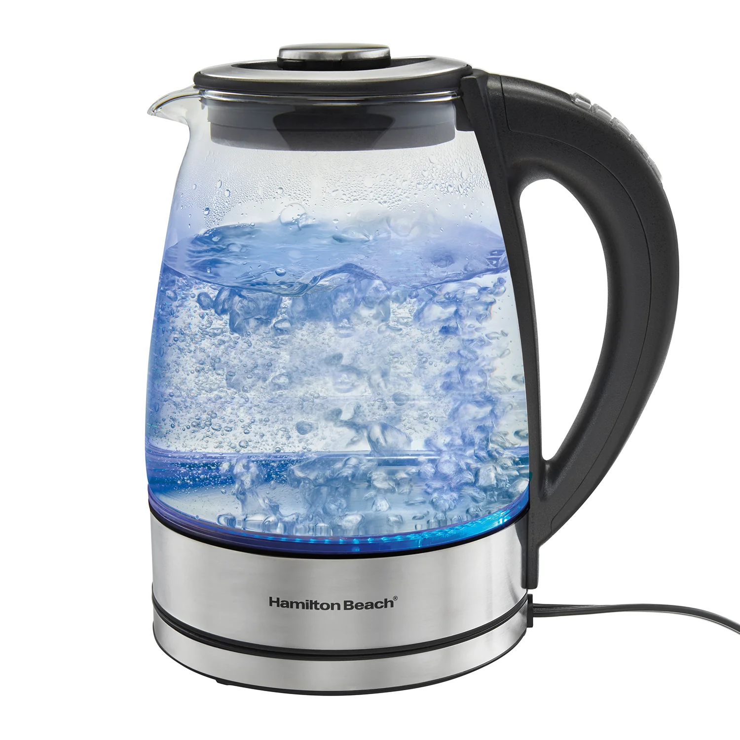 Hamilton Beach Kettle: 1.7L, variable temperature with removable Tea Infuser, glass & s/s | 40942C - Inhomebuy