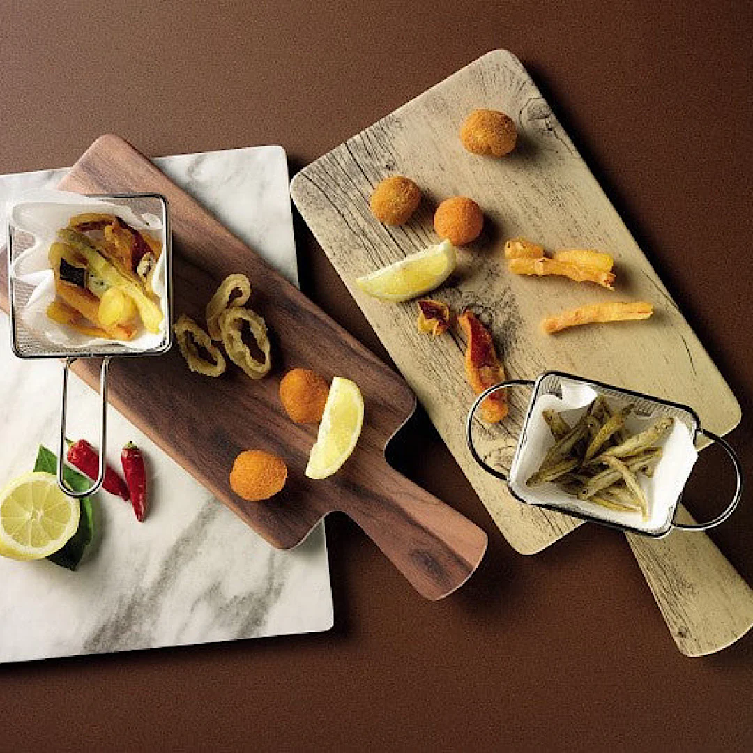 Rect.Chopping Board 30x18cm Show Plate Dark - Inhomebuy