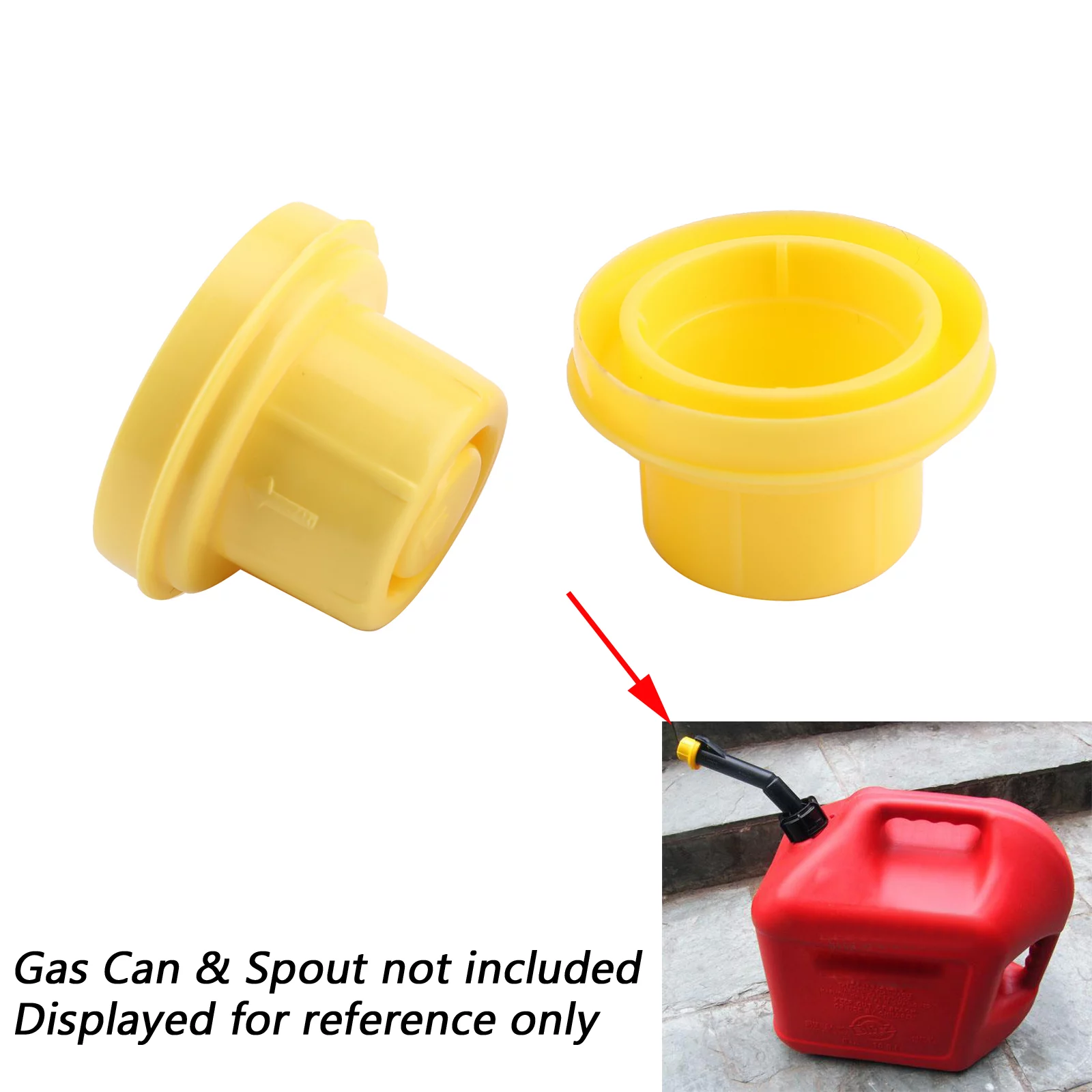 10x Replacement YELLOW SPOUT CAP Top For BLITZ Fuel GAS CAN 900302 900092 900094 - Inhomebuy
