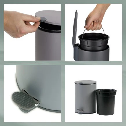 Dust Bin Mats Light Grey 3L - Inhomebuy