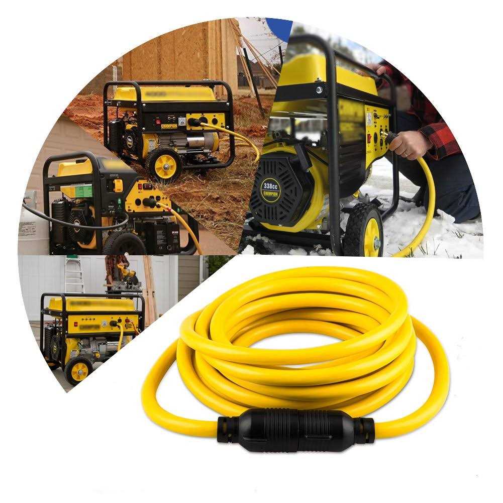 Yodotek Heavy Duty Generator Locking Power Cord NEMA L14-30P/L14-30R,4 Prong 10 Gauge Sjtw Cable - Inhomebuy