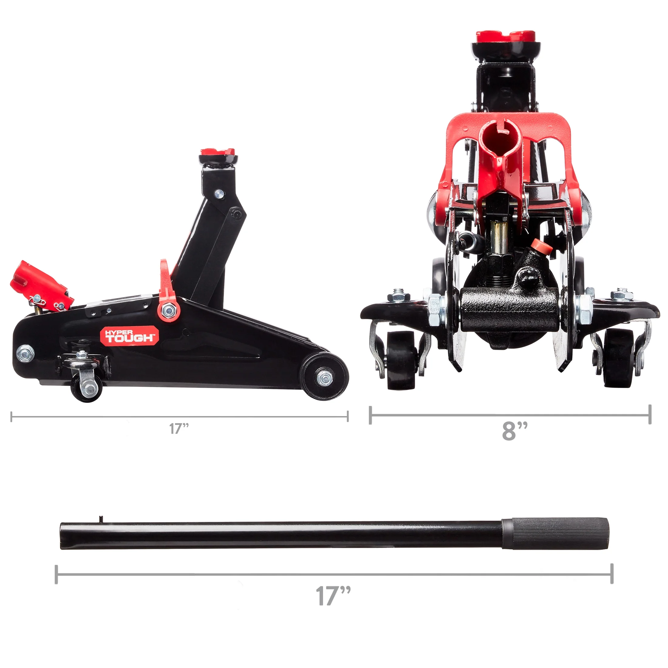 Hyper Tough 2-Ton Hydraulic Trolley Jack - Inhomebuy