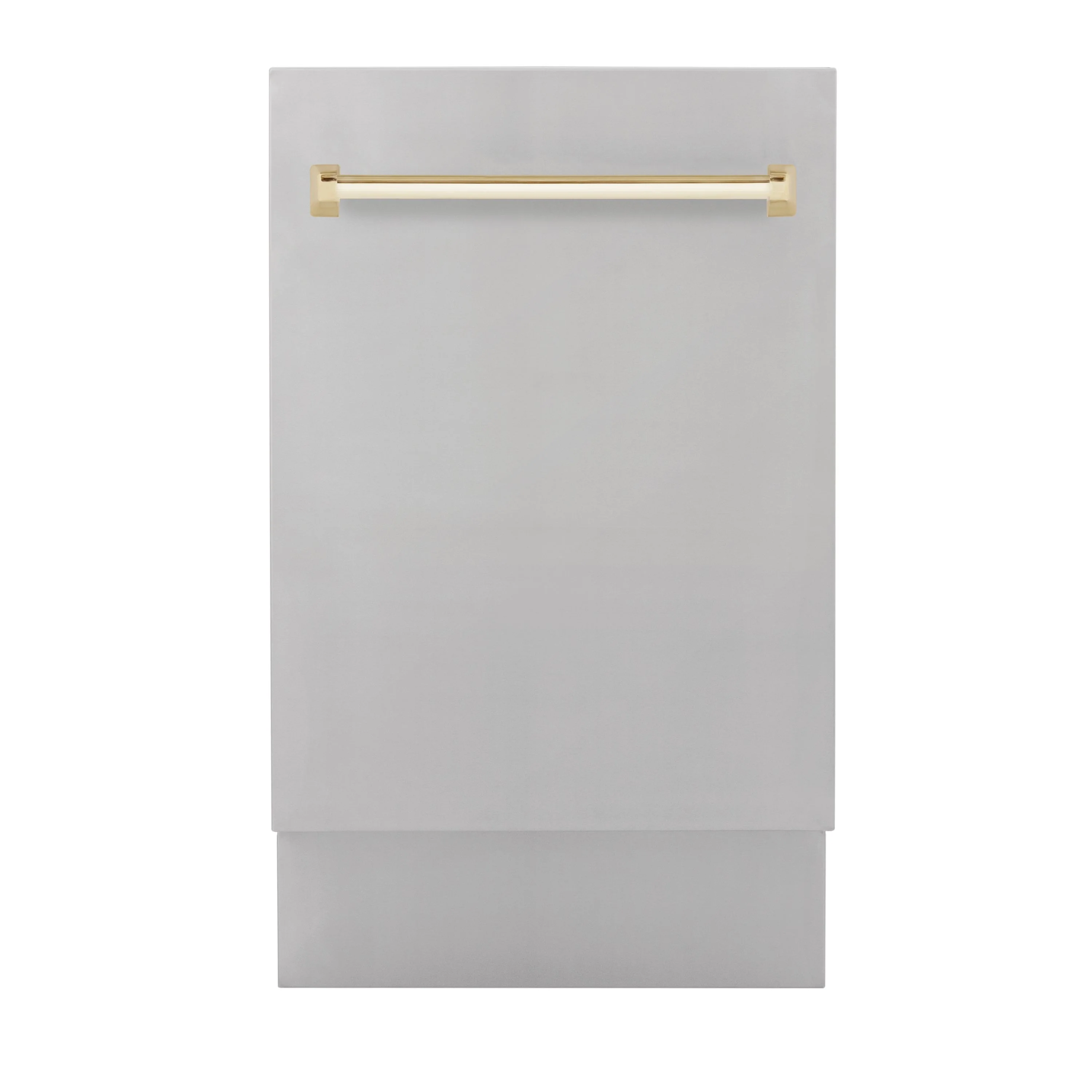 ZLINE Autograph Edition 18 in. Dishwasher in Stainless Steel with Gold Handle, DWVZ-304-18-G - Inhomebuy