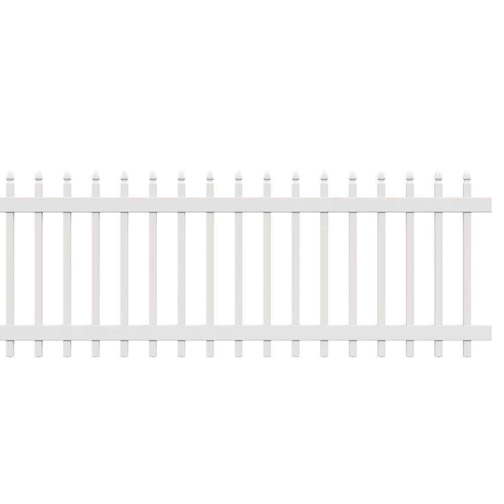 Freedom New Haven H x 4-ft W Black Aluminum Spaced Picket Flat-top Decorative Fence Gate - Inhomebuy