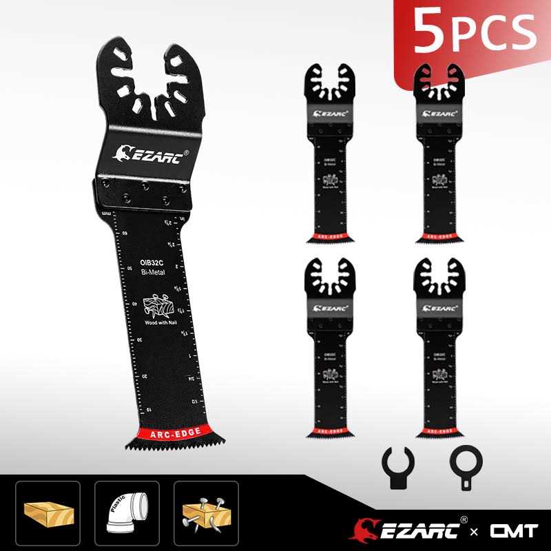 EZARC Titanium Oscillating Multitool Blade for Wood, Metal and Hard Material - Inhomebuy