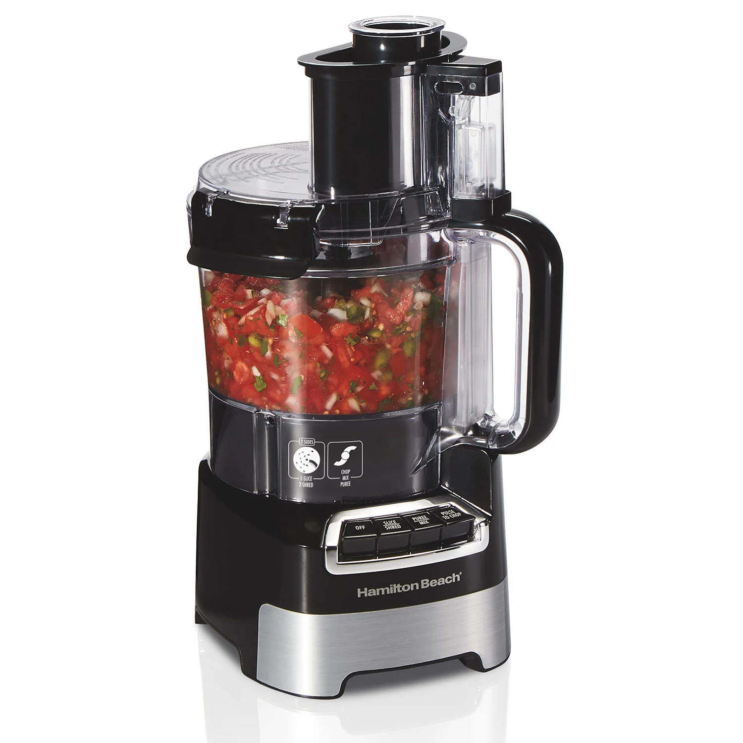 Hamilton Beach Food Processor: 10-cup, 450W, black | 70723C - Inhomebuy
