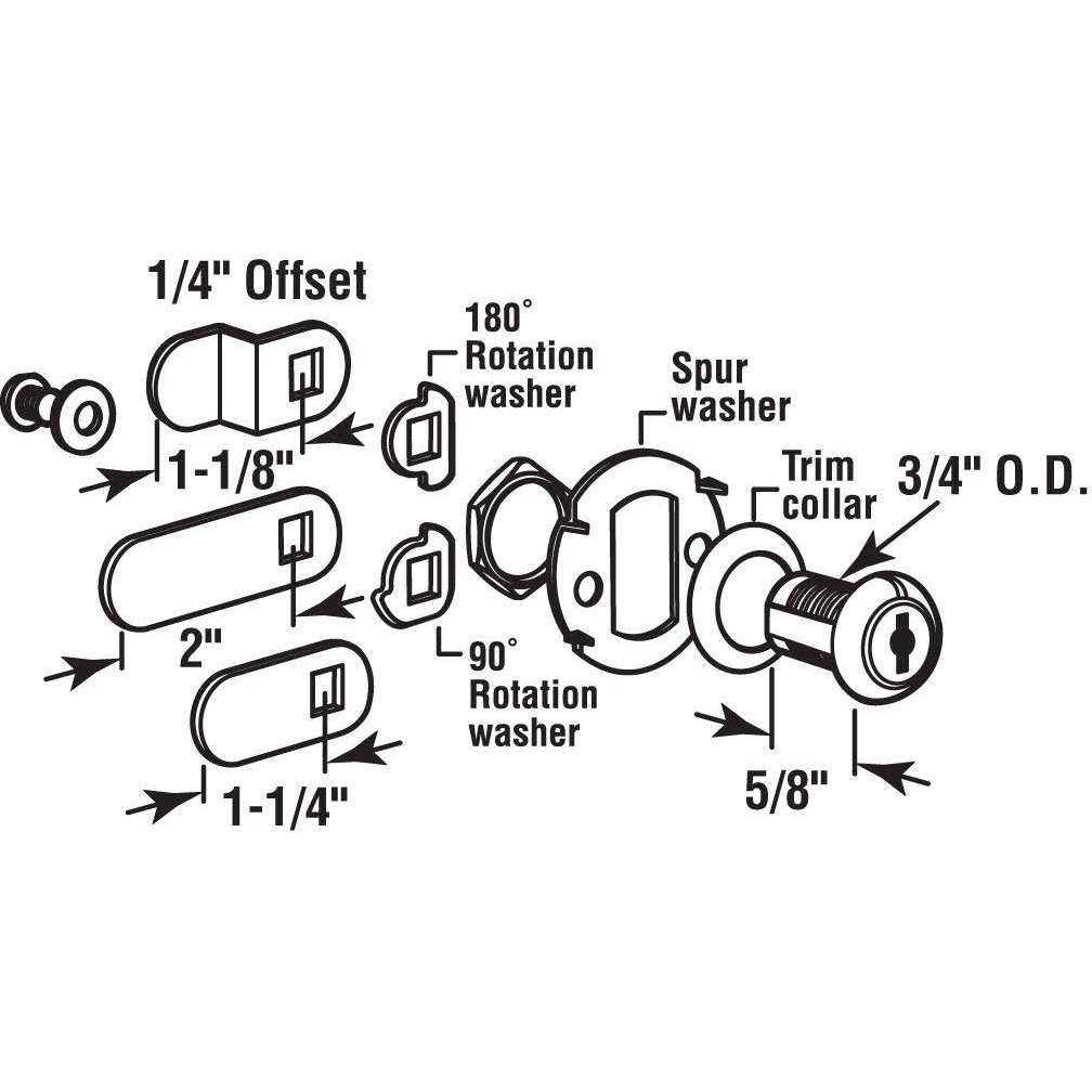 Prime-Line Drawer and Cabinet Lock - Inhomebuy
