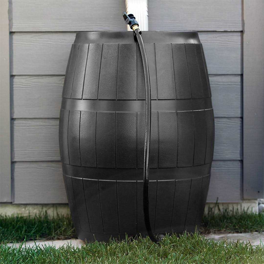 FCMP Outdoor 50-Gallon BPA Free Home Rain Water Catcher Barrel - Inhomebuy