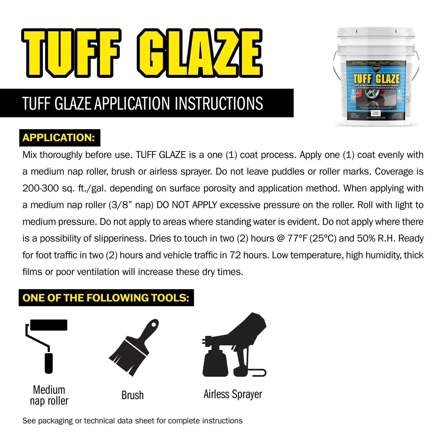 Dyco Tuff Coat Low Sheen Exterior Waterborne Acrylic Concrete Stain - Inhomebuy