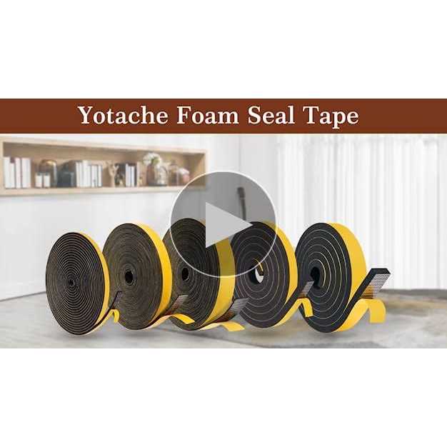 Yotache High Density Adhesive Foam Tape 2 Rolls 1 W X 3/4 - Inhomebuy