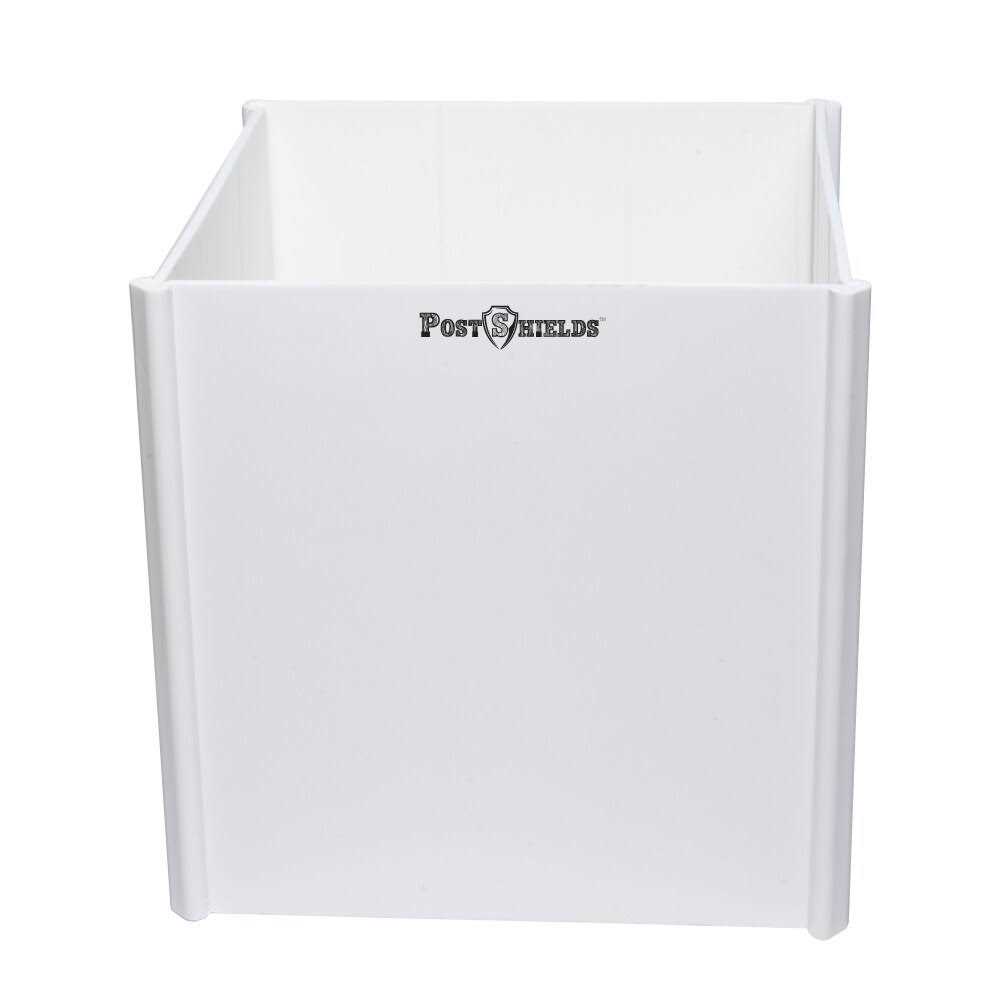 Post Shields Inc. 4 in. H x 4 in. W x 4 in. L Plastic White Fence Post Protection 5282711030 - Inhomebuy