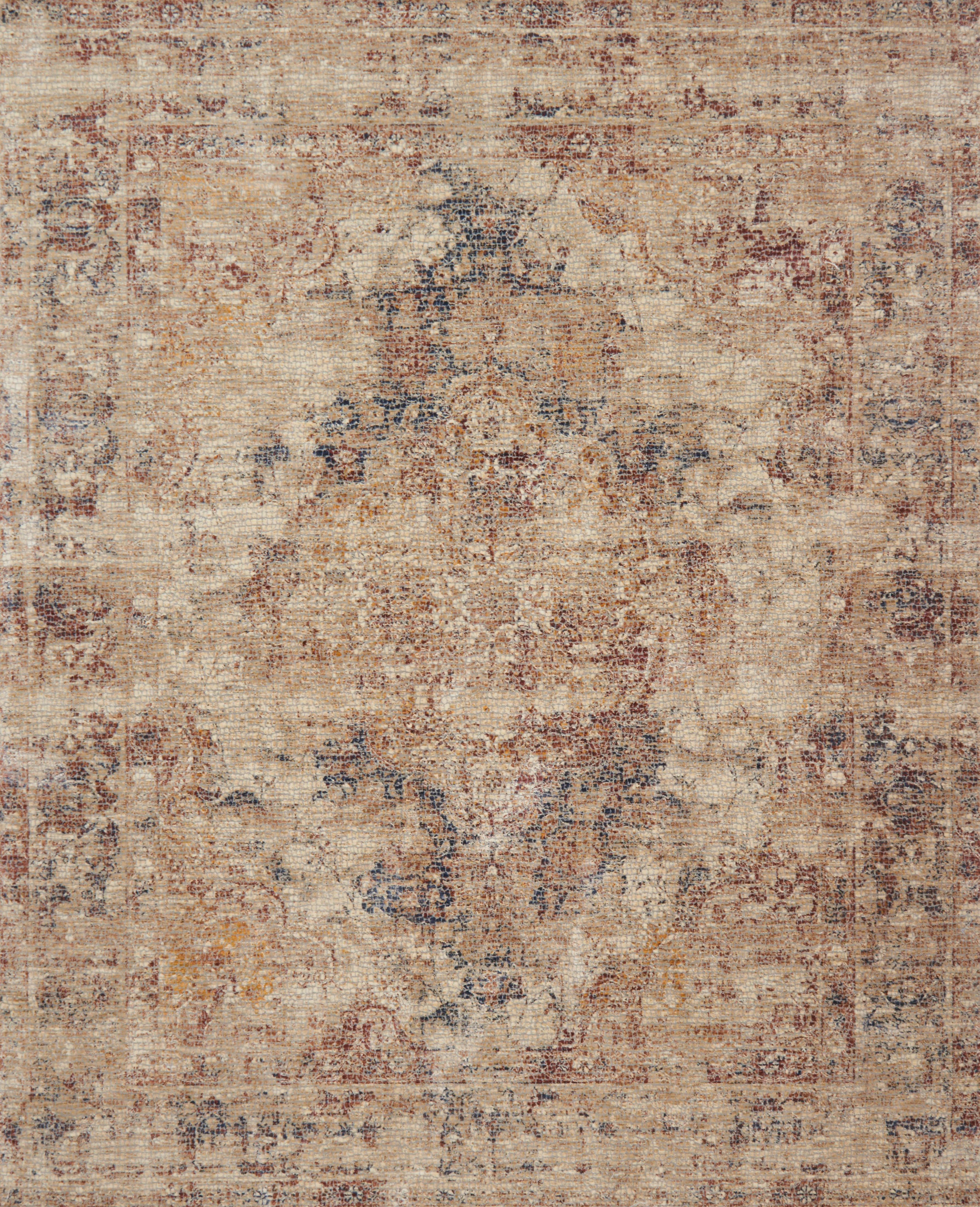 Loloi Rugs Porcia Collection Rug in Ivory, Ivory - 6'7