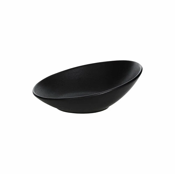 Oval Slanting Bowl 36.5x24cm Jap Black - Inhomebuy