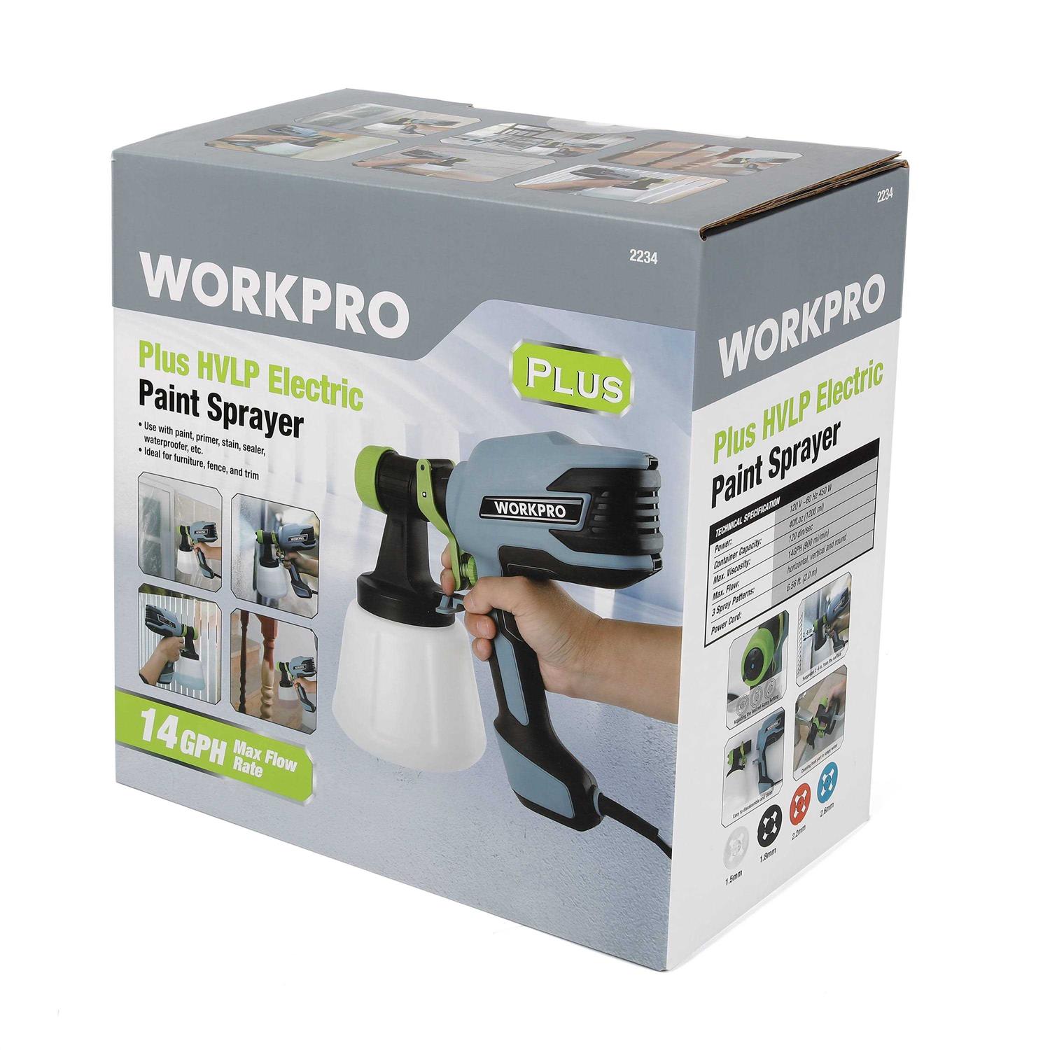 Workpro Plus 14gph Electric Paint Sprayer,120 Volt 2234 - Inhomebuy