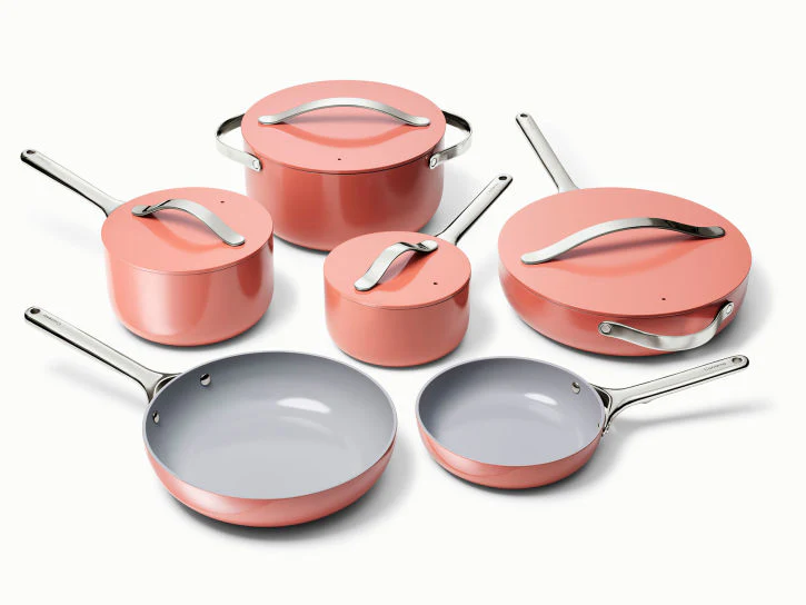 Caraway Deluxe Cookware Set in Perracotta - Inhomebuy