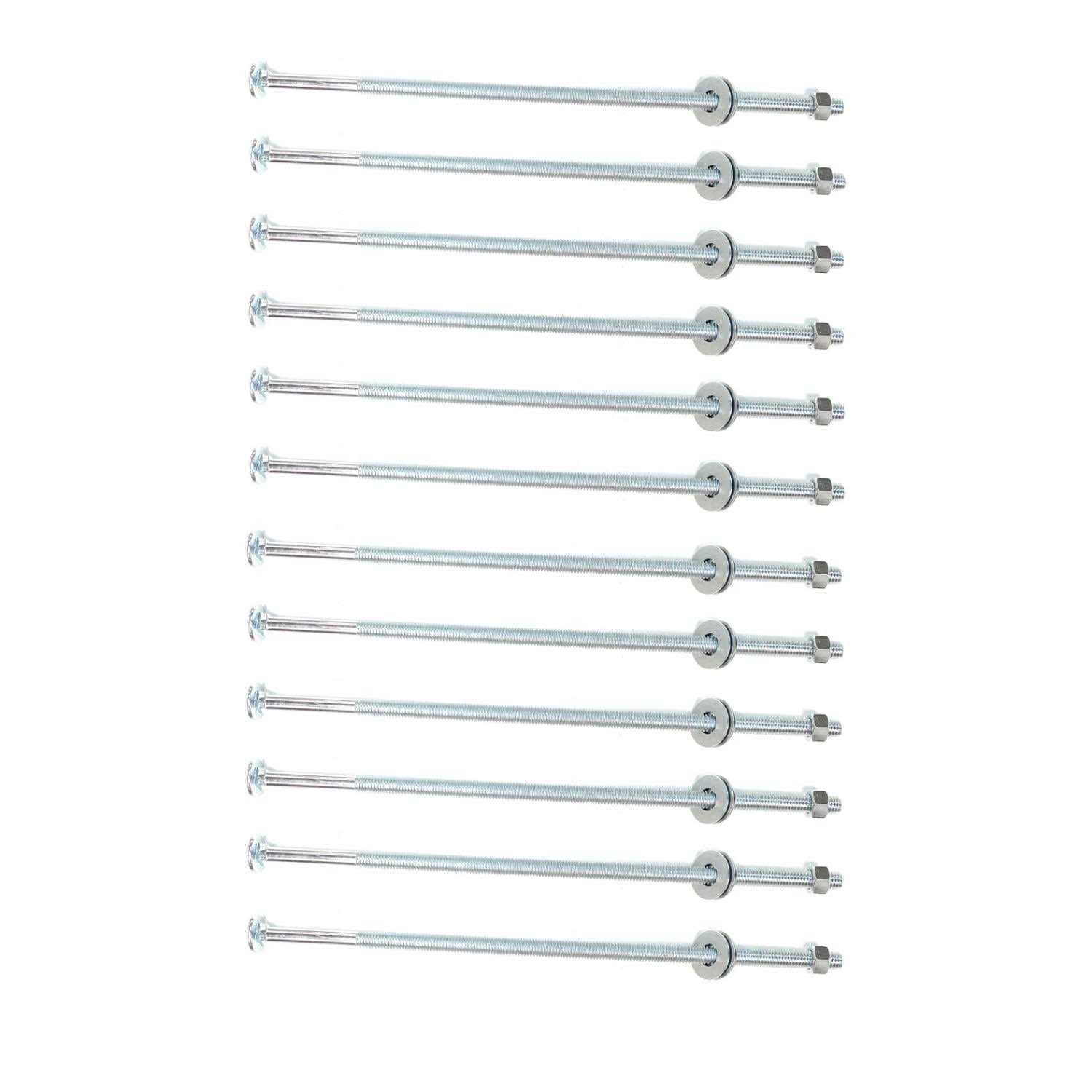 Onestock 3/8-inch x Threaded Carriage Bolts with Nuts and Washers - Inhomebuy