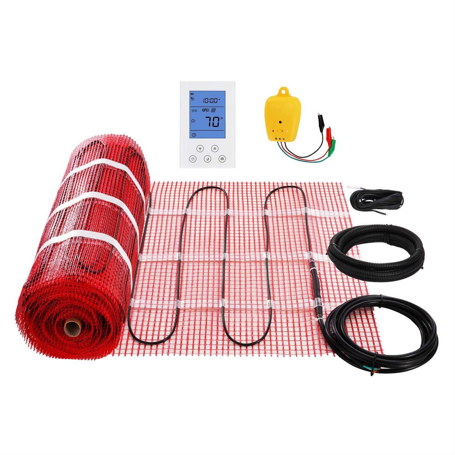 VEVOR Floor Heating Cable Waterproof Floor Tile Heat Cable 42.7 Square Feet 120v JR120V42.7FT2W5WFV6 - Inhomebuy