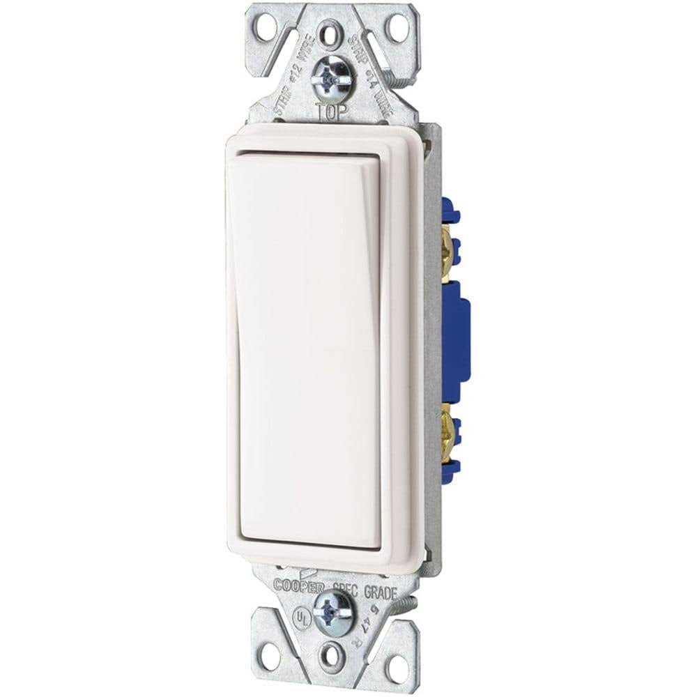 Eaton 15-Amp Single-Pole Rocker Light Switch - Inhomebuy