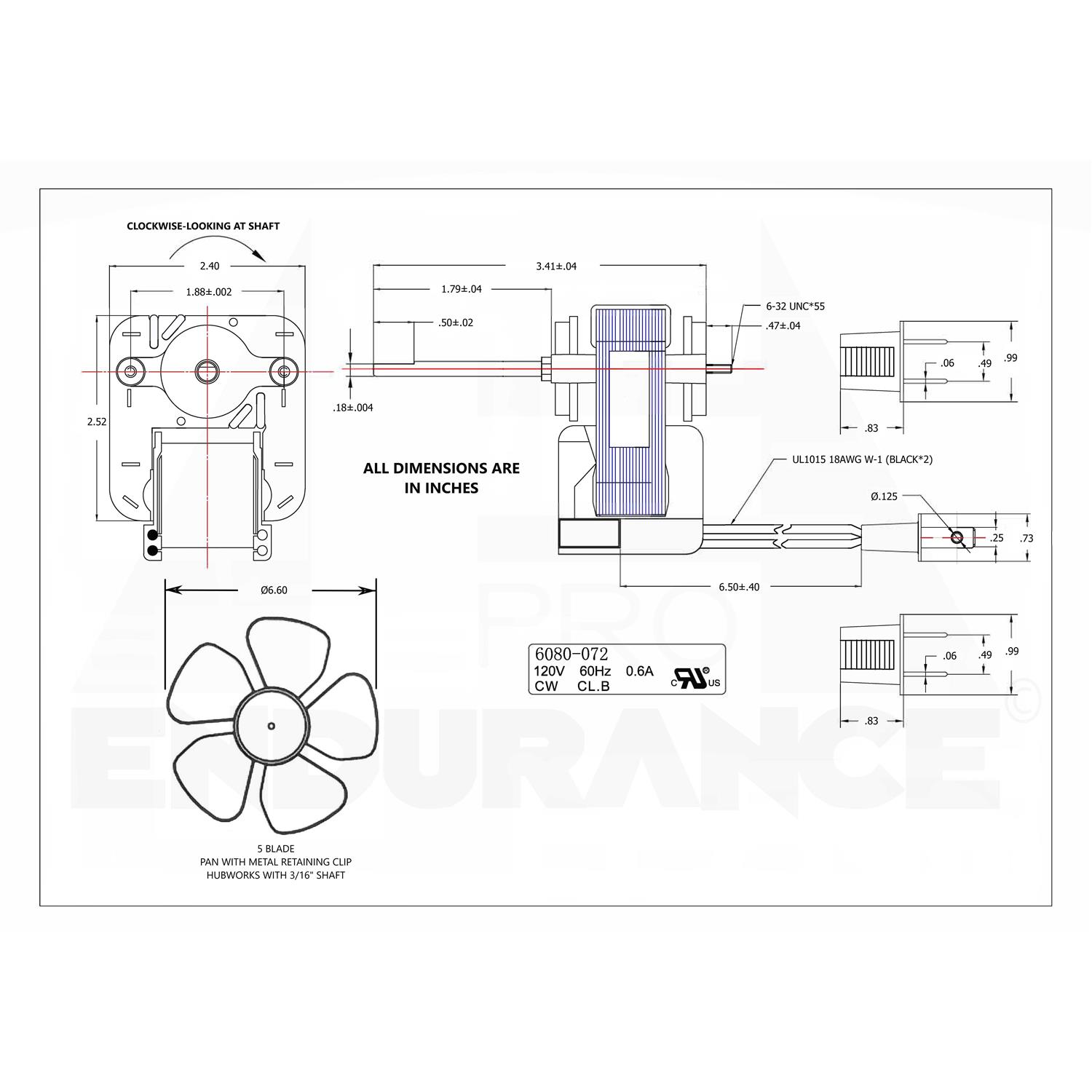 Endurance Pro Ja2c0208-1 23405ser Exhaust Fan Motor Replacement for Broan Nutone - Inhomebuy