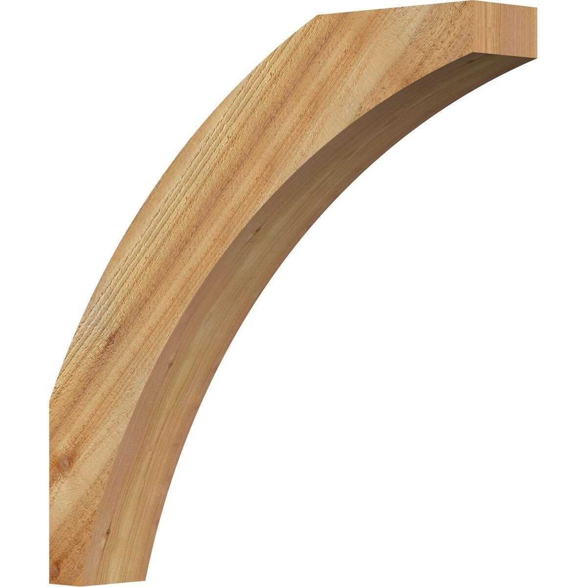 Ekena Millwork 4W x 14D x 14H Thorton Traditional Rough Sawn Bracket BKT04X14X14THR01RWR - Inhomebuy